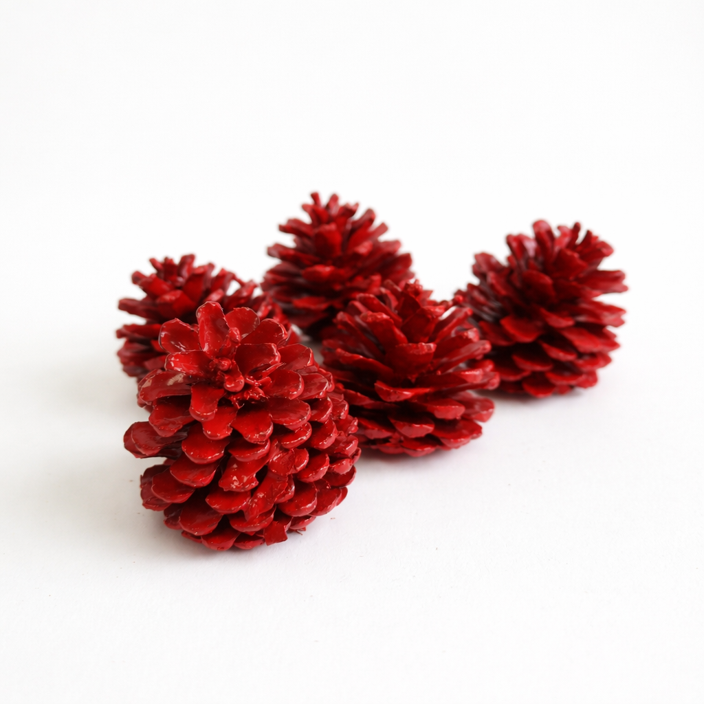 Red Painted Pinecone - 2-3"