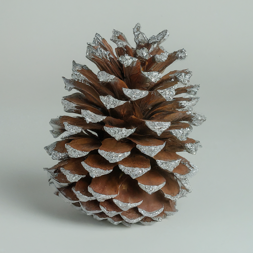 Loblolly pinecones glittered tip