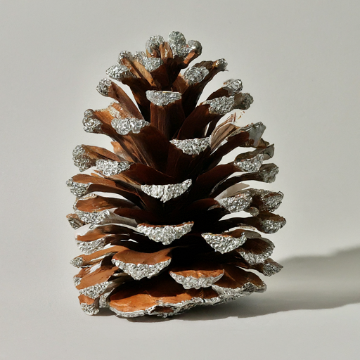 Loblolly pinecones glittered tip