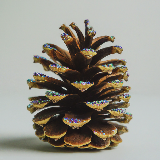 Slash pinecones glittered tip